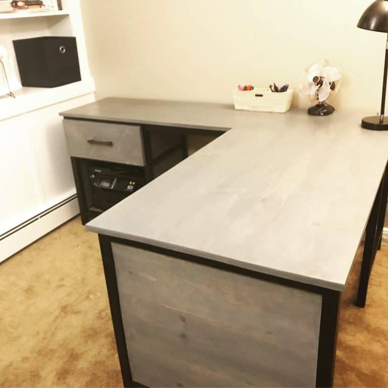 L Shaped Farmhouse Desk