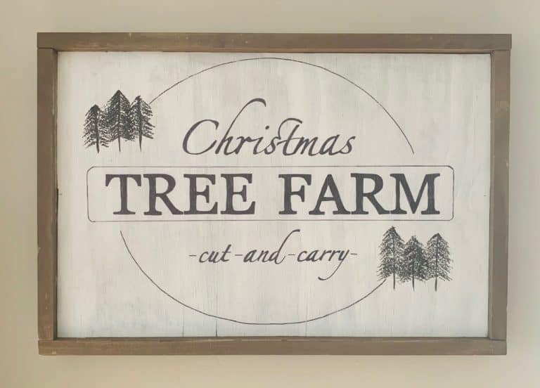 Wooden Christmas Sign