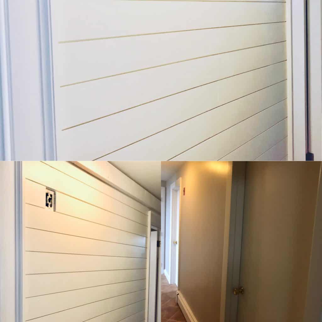 Shiplap before and after