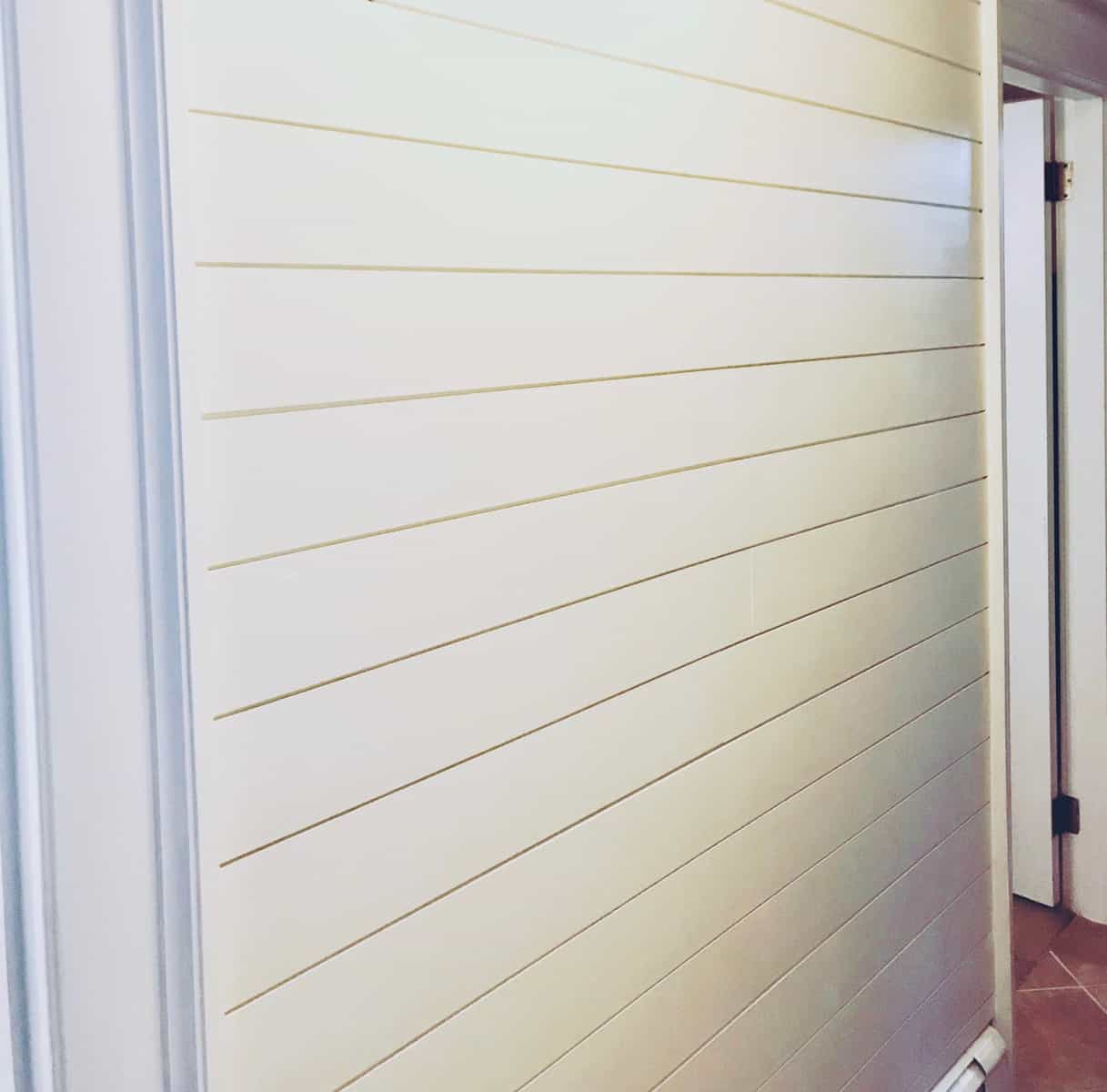 Completed shiplap