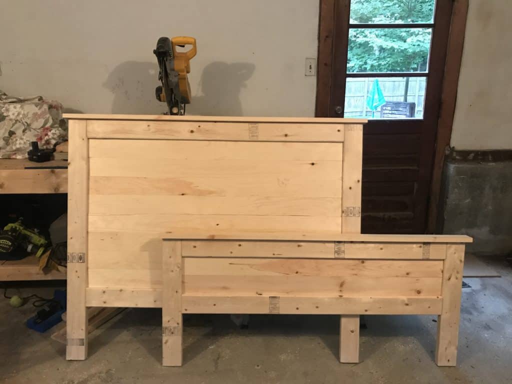 Headboard and footboard