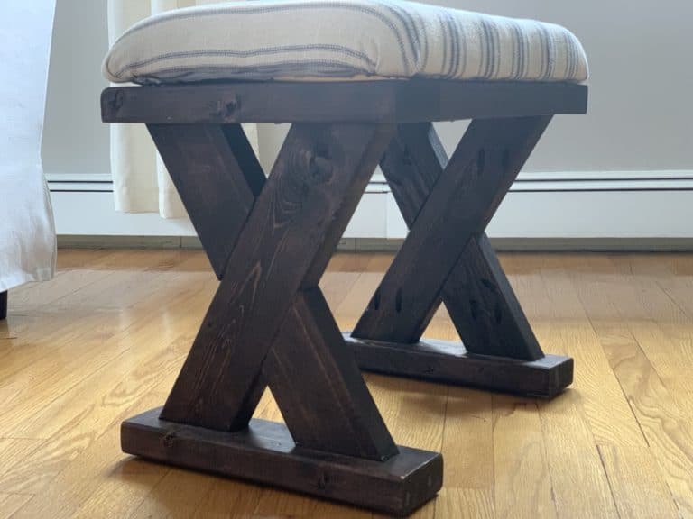 Farmhouse X Leg Bench