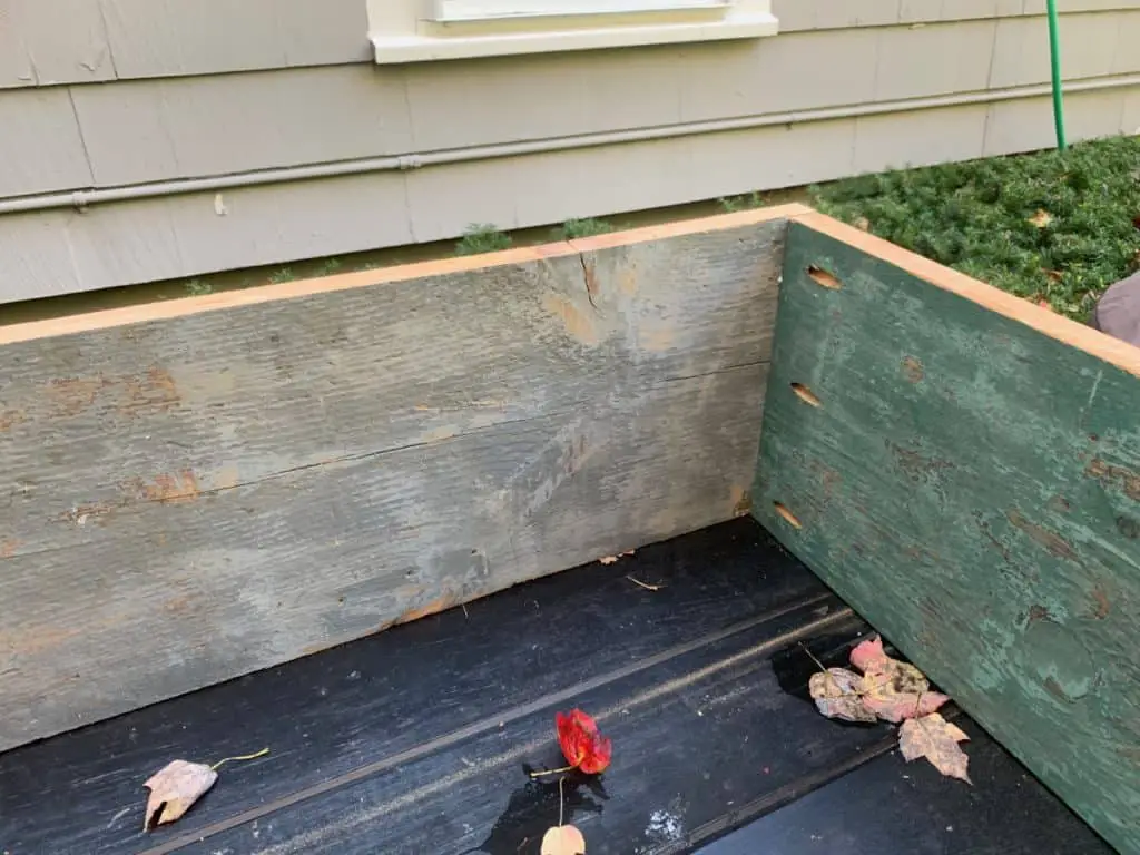 Pocket holes storage ottoman box