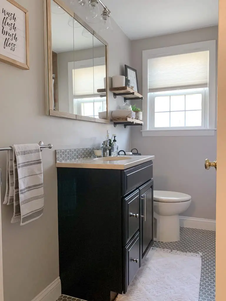 Updated bathroom with paint