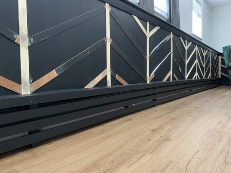 Baseboard heater and molding