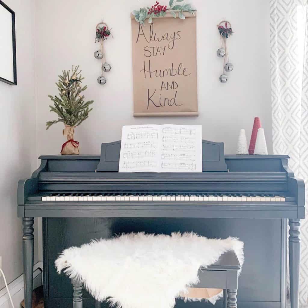 Finished painted piano