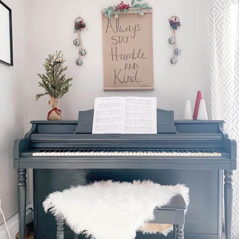 Finished painted piano