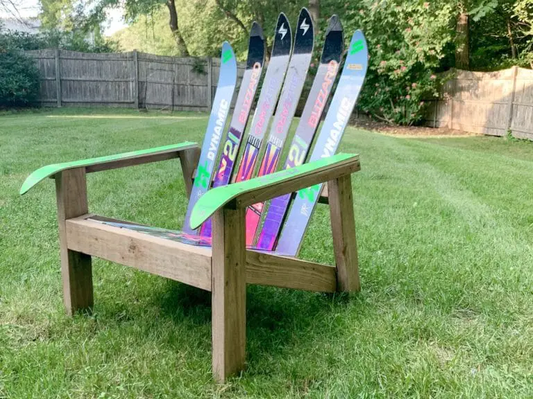 close up Adirondack ski chair