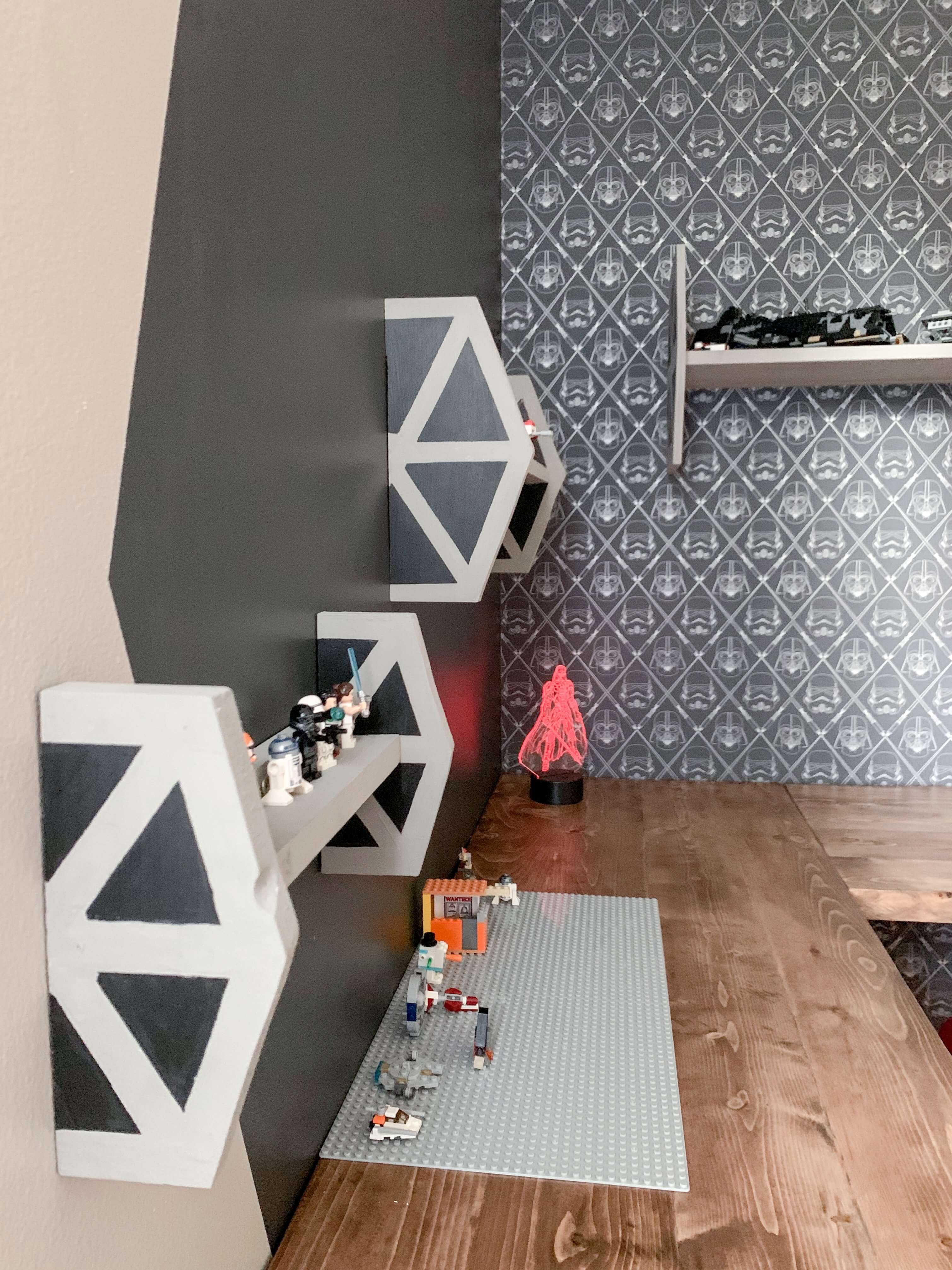 tie fighter wall shelves