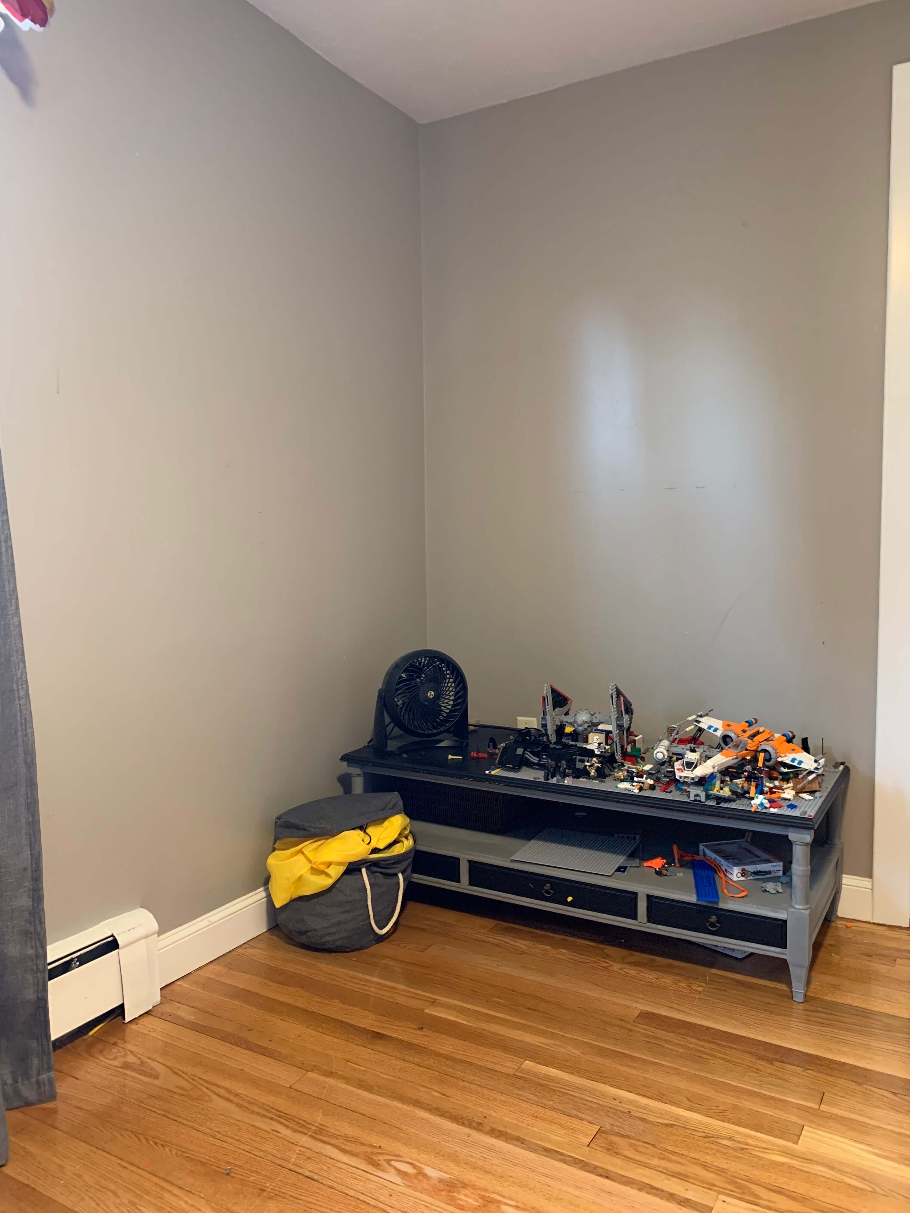 Ugly before lego table