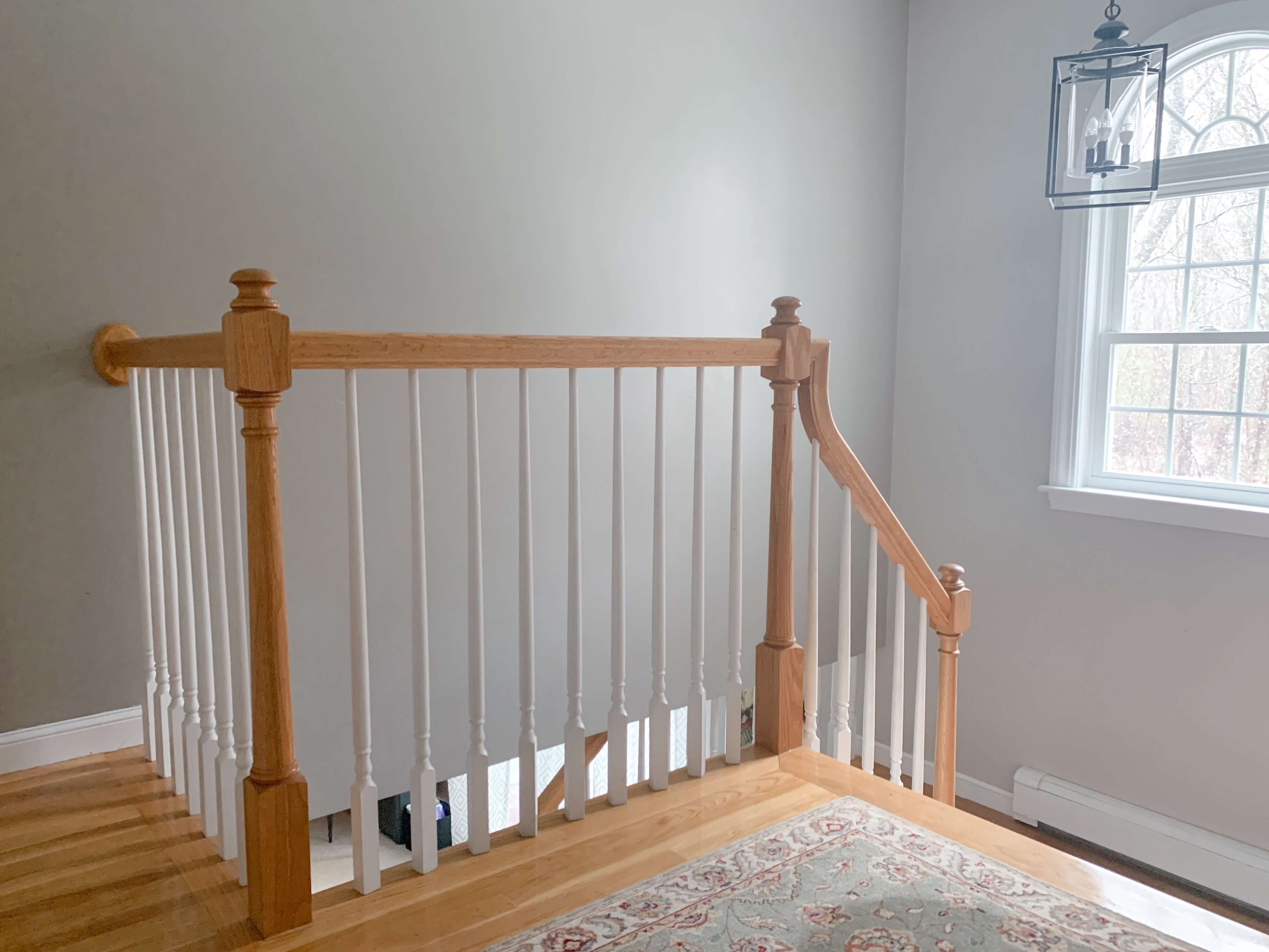 Original stair railing- oak