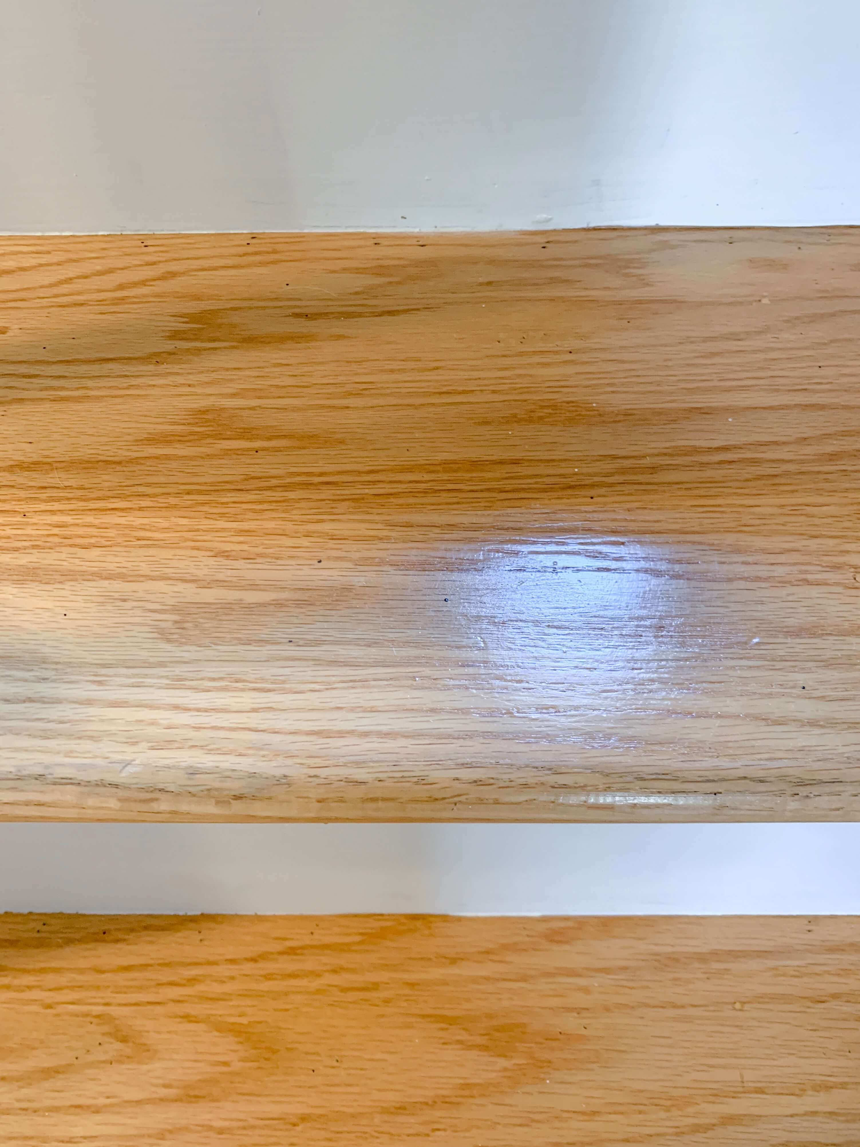 Shiny refinished floor