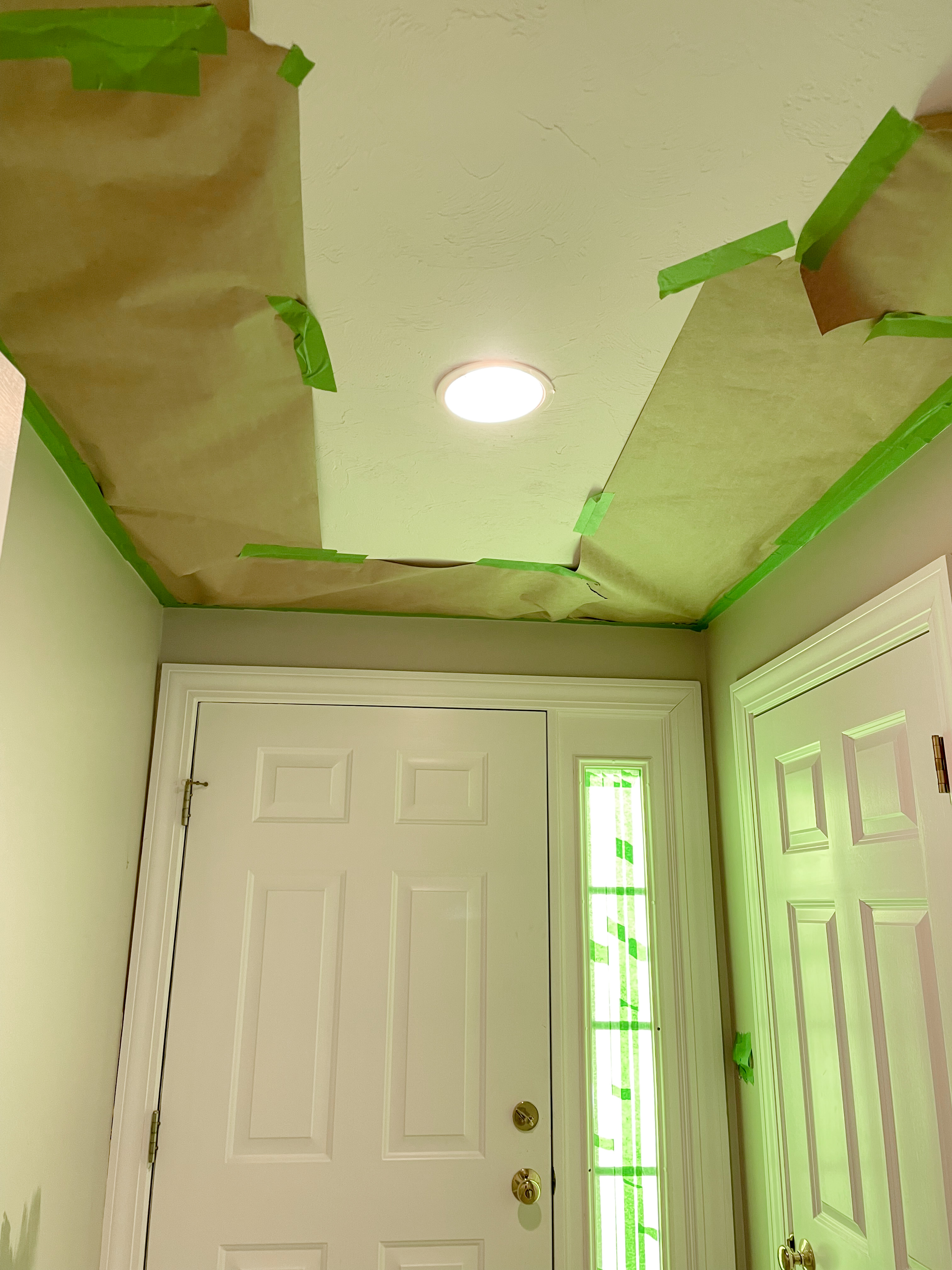 Ceiling Prepped for paint