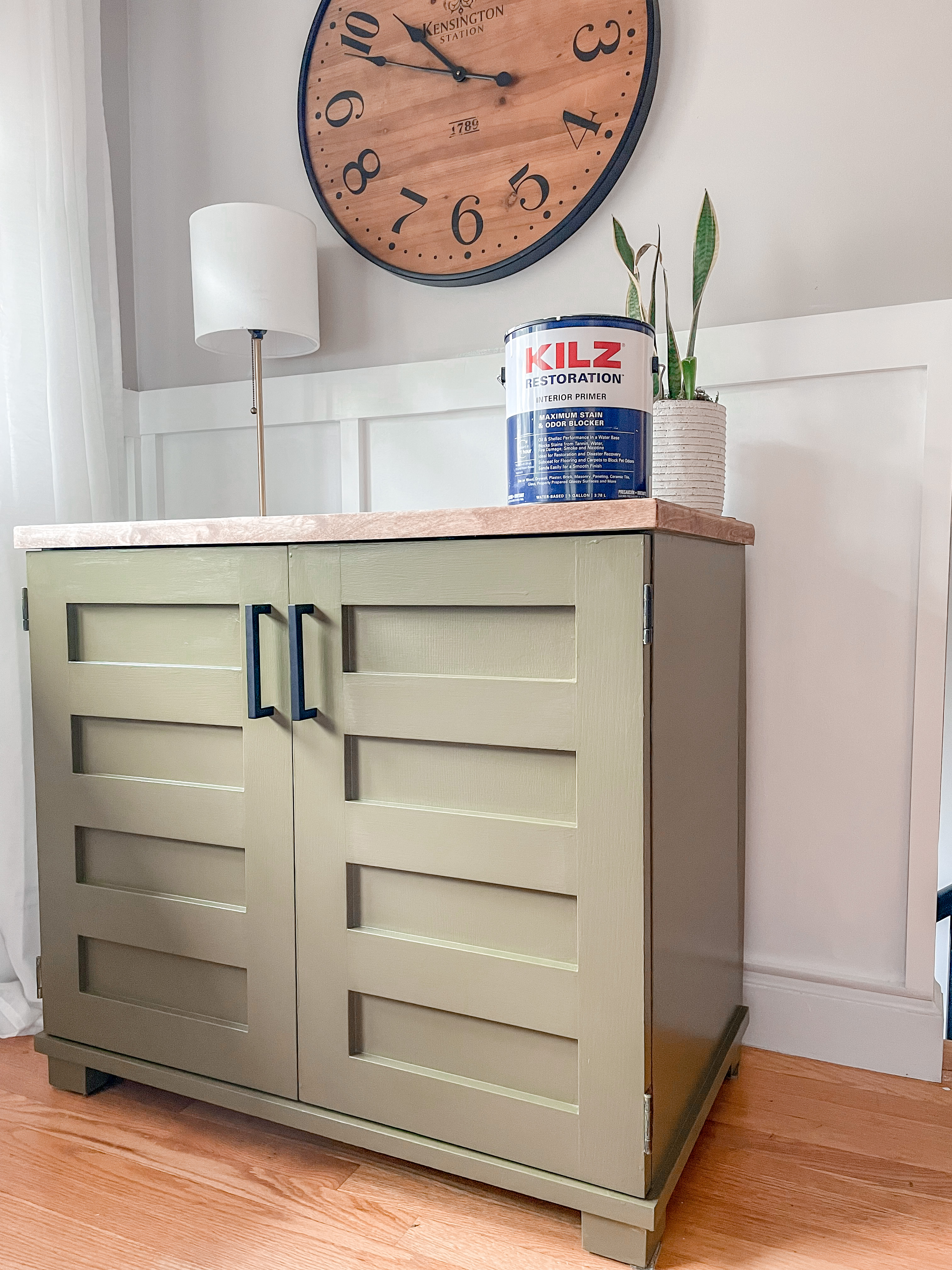 Painted desk with kilz