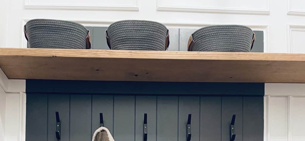 entryway storage baskets