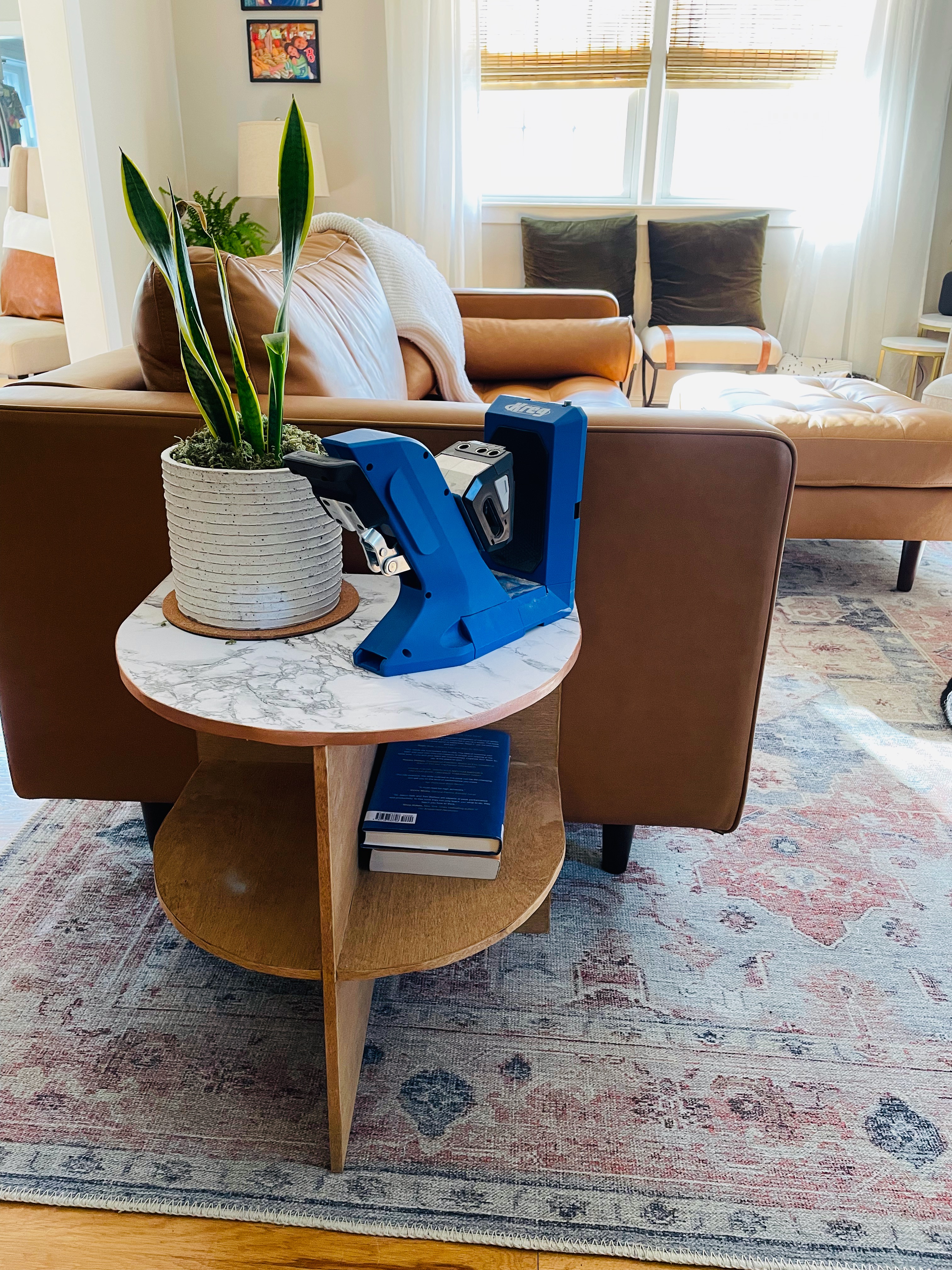 Kreg jig and finished West Elm dupe side table