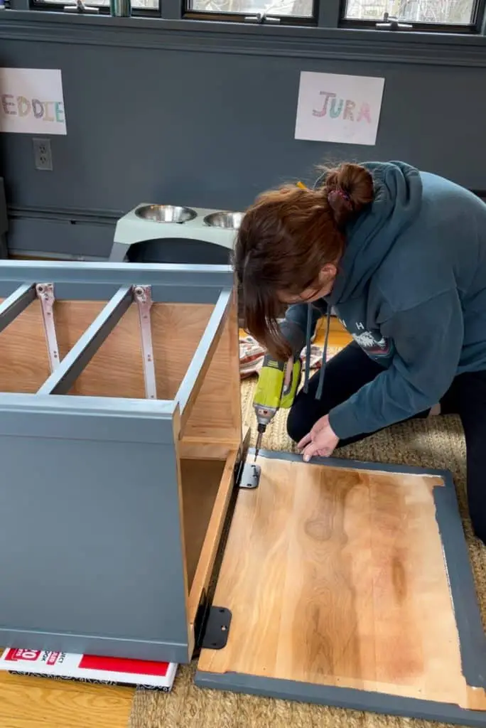 Reattaching top of night stand